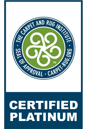 Zerorez is certified platinum by the carpet and rug institute.
