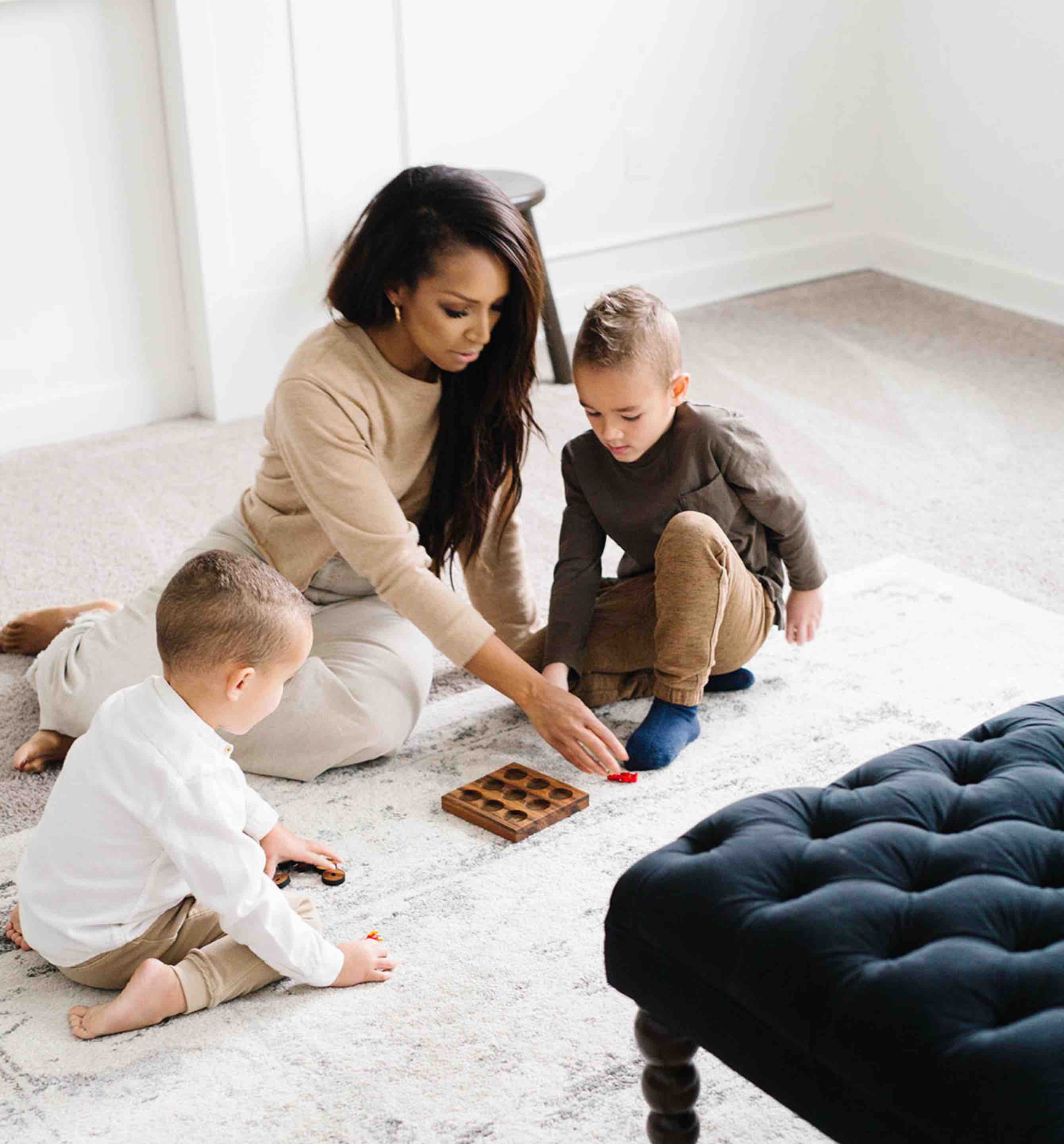 This family enjoys their clean carpet and gets their questions answered with our carpet cleaning faq.
